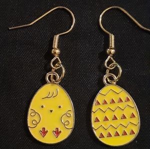 NWOT handmade Easter Egg earrings Holiday